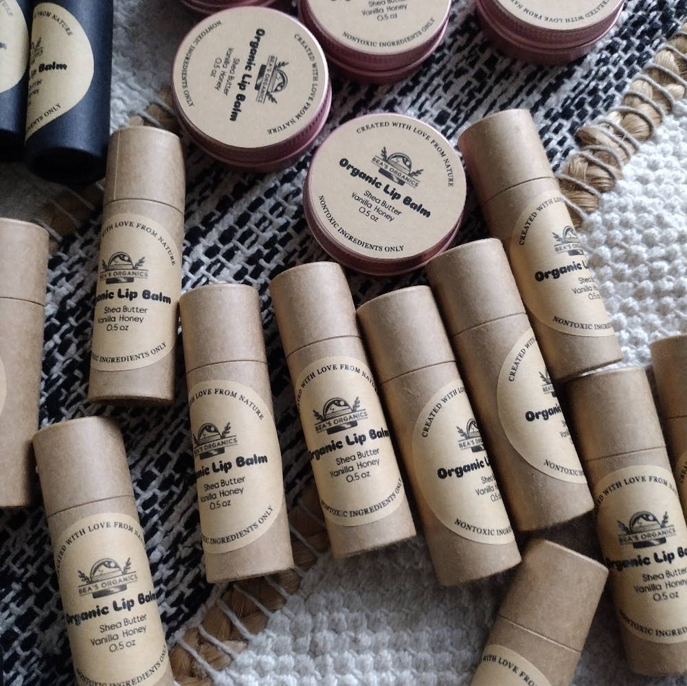 Organic Tallow Lip Balm with Beeswax, Vanilla, Honey and Shea Butter 0.5… - Picture 5 of 6
